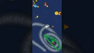 Worms zone io game -The Best Trep Rhion snake #trending #shorts #video #likeand #subscribe