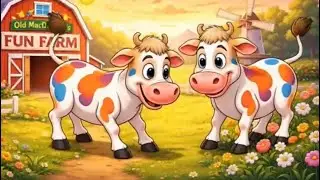Moo Moo!🐮Little Cow Song for Kids🤍🐄| Baby Songs & Rhymes🌈🐮| Kids Farm Song🎶🐮| Happy Toons🐥|