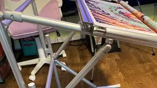 #Wattobizz Unboxing and Assembly of Floor Stand 🤩🤩  #crossstitch #floorstand #embroidery #unboxing 