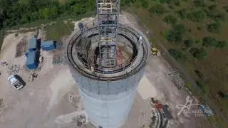 Water Tank Gets Raised Off The Ground