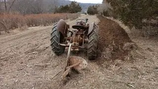 9 N Ford Tractor plowing with a Ferguson plow.part 3
