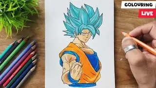 Drawing And Colouring Goku Step By Step (Part-02)