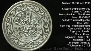 Tunisia&nbsp;100&nbsp;millimes 1993