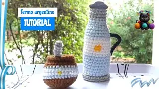 TUTORIAL - Termo Matero Argentino Tejido a Crochet (LLAVERO) 🧉 ¡Fácil para PRINCIPIANTES!