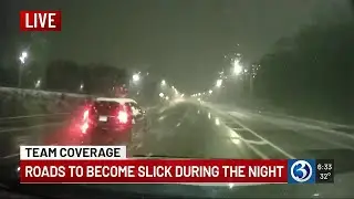 How roads look on I-95 in Mystic