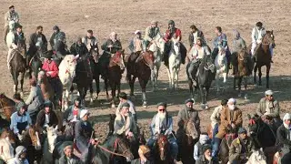 جالب ترین مسابقه بزکشی ولایت تخار ولسوالی خواجه بهاوالدین قریه کتکجر Buzkhasi Afghanistan Takhar 