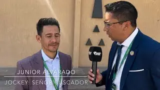 Junior Alvarado. Es el jinete de Se&ntilde;or Buscador en @thesaudicup 2024