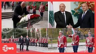 GRAND ARRIVAL: Lebanese President Aoun Meets Bulgarian President Radev in Sofia | DWS News | AC1N