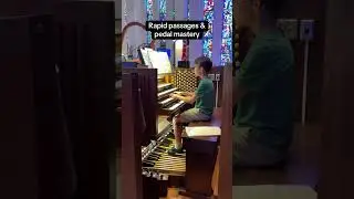 12-Year-Old John Samuell Plays Gigout&rsquo;s Toccata on Organ