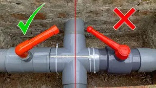 1 совет по подключению водяного клапана из ПВХ, о котором вам не расскажут профессиональные сантехни