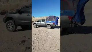 Truck Bed Camping Made Easy | #shorts #camping #overlanding