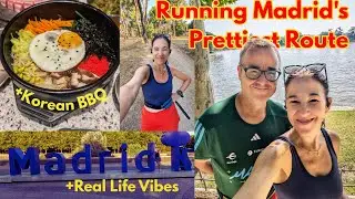 Running Madrid’s Most Beautiful Route + Korean Food & Local Life | Spain Vlog Day 3