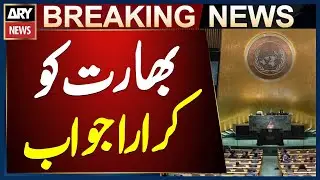 Pakistani Second Secretary Muhammad Rashid Gives a Strong Reply to India at UN