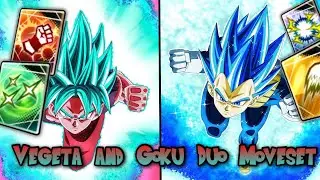 Evolution Vegeta And Kaioken Goku Duo Moveset Concept and SSJ4 Vegeta Zenkai! | Dragon Ball Legends