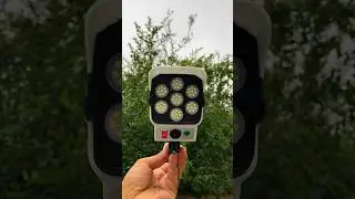 Solar Powered motion Sensor Light Camera Remote Control Outdoor Flood Light #shorts #flashlight
