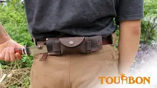 Tourbon Leather Hunting Fixed Blade Knives Sheath