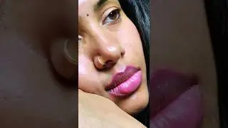 🌸 Natural Desi Beauty Closeup | Nose Ring & Pink Lips Look 🌸 #shorts #lips #lipstick #trending