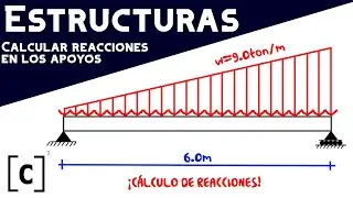 |VIDEO #2|.- REACCIONES SOBRE UNA VIGA SIMPLEMENTE APOYADA CON CARGA LINEALMENTE DISTRIBUIDA.