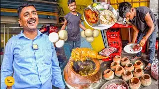 Mutton Tash Ka Champaran Style Cheapest Handi Mutton Making Rs. 100/- Only l Muzaffarpur Street Food