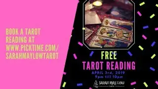 FREE Facebook Live Tarot Reading by Sarah May Low - Jiro KL X Koala Loco Takeover 3rd April 2019