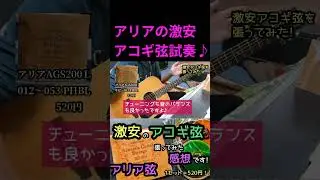 Aria's super cheap acoustic guitar strings #shorts