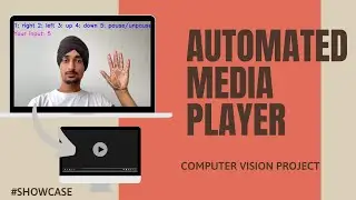 Computer vision project | Automated media player | python | mediapipe | hand gestures