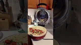 Pizza in Breville the Crispy Crust stone Pizza Maker