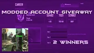 Bo2 Modded Account Giveaway (Closed)