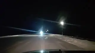 #29 - POUND, WISCONSIN - SNOW PACKED HIGHWAY (Raw footage)