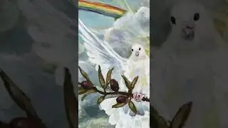🕊♡  #art #dove #painting #christian #peace #ark #symbol #animals #fyp #easter #spring #faith ✝️🌈