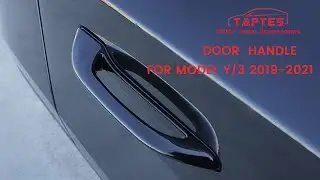 TAPTES Door Handles Knob for Tesla Model 3 Model Y, Door Handles Replacement, Set of 4