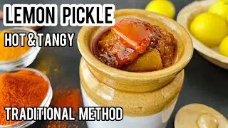 Traditional Lemon Pickle Recipe (Brine Method) | No Sunlight or Vinegar | Easy South Indian Pickle