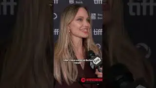 Angelina Jolie Talking About Her Outfit at TIFF