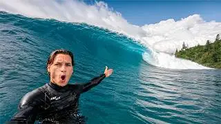 SURFING THE BIGGEST WAVES OF MY LIFE?! (RAW POV)