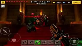 Chainsaw Sword Beats Hammer Spammer & Fire Orb User's! - Pixel Gun 3D