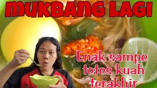 Nasi + kuah campur jadi 1 || Enak sampe tetes kuah terakhir #mukbang #sotoayam