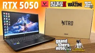 Acer Nitro v15 - RTX 5050 8gb - Unboxing & 5 Games Tested 😲