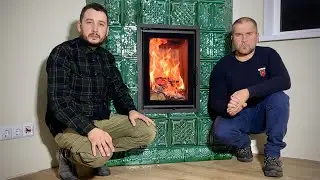 THIS IS JUST FANTASTIC!!! An incredible installation of a tiled fireplace