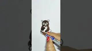 kids kids easy drawing colour and painting Panda cartoon