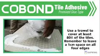 How to Install the Floor Tiles Using COBOND and Mortar Application