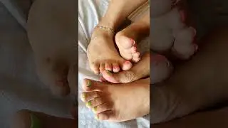 Ying&yang doing footsie with Diosana. 10.5 latinas feet all together. Want more?  Email me now!