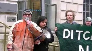 Ditch Coal Now Pt2 Duncan Law of Biofuelwatch 08/02/2017 at BEIS, London