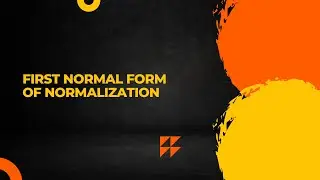 First Normal Form of Normalization
