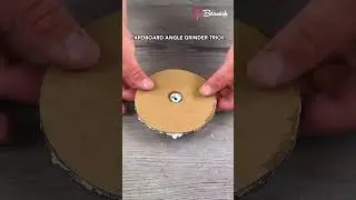 Cardboard Angle Grinder Trick #cardboard #grinder #hacks