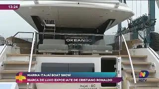 Iate de luxo de Cristiano Ronaldo &eacute; destaque no Marina Itaja&iacute; Boat Show