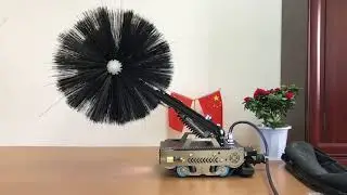 PCS-350III duct cleaning robot with roller brush