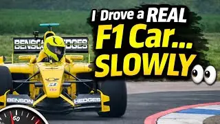 I Drove an F1 Car...Slowly!! Jordan EJ12 Driving Experience.