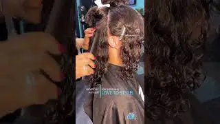 Corte y peinado rizado con productos My Curl