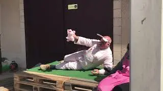 Noël Jamet, champion du monde du cri du cochon, portes ouvertes Médoc