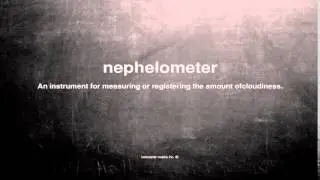 What does nephelometer mean
